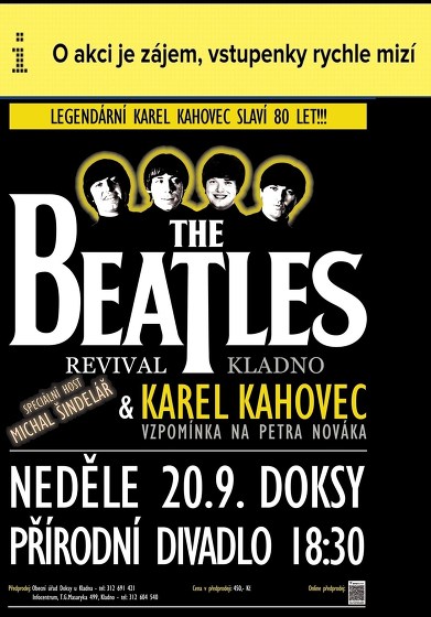 Plakát události The Beatles Revival + Karel Kahovec + Michal Šindelář