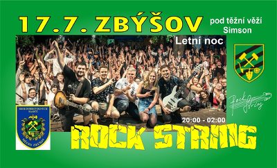 Plakát události Rock String - Letní noc Zbýšov
