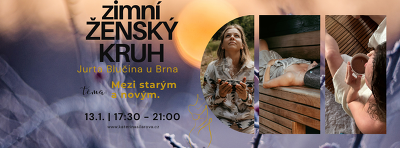 Plakát události zimní Ženský kruh na téma Mezi starým a novým