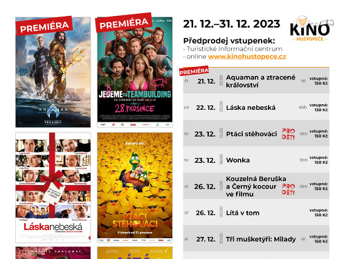 Plakát události Promítání v Kině Hustopeče
