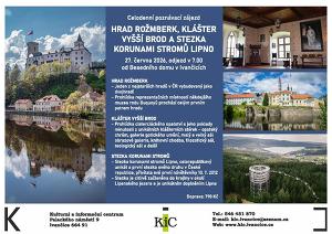 Hrad Rožmberk, klášter Vyšší Brod a Stezka korunami stromů Lipno - celodenní poznávací zájezd