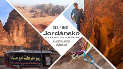 Plakát události Jordánsko: Wádi Rum, aneb lezení ve „Velkém Ádru“