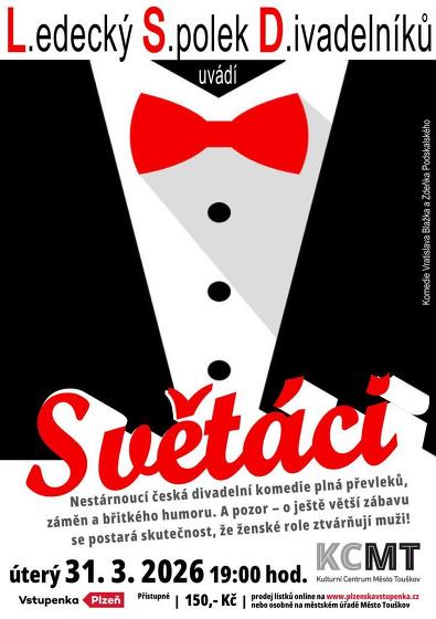 Plakát události Divadlo: Světáci v Touškově