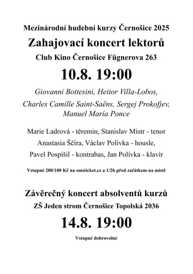 Plakát události Koncert lektorů MHK 2025