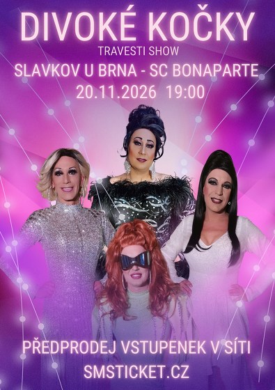 Plakát události Travesti Divoké kočky Slavkov u Brna