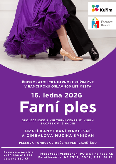 Plakát události Farní ples