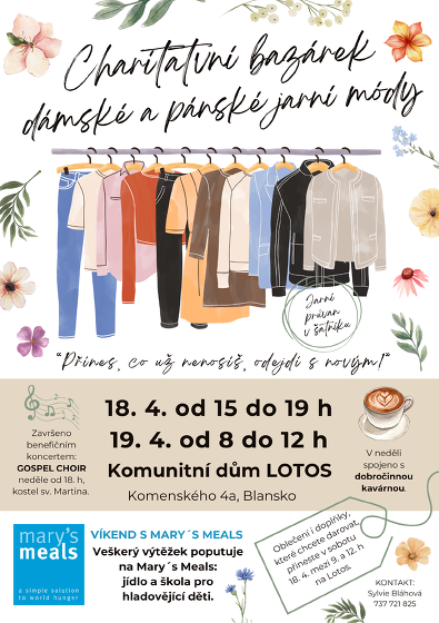 Plakát události Charitativní bazárek