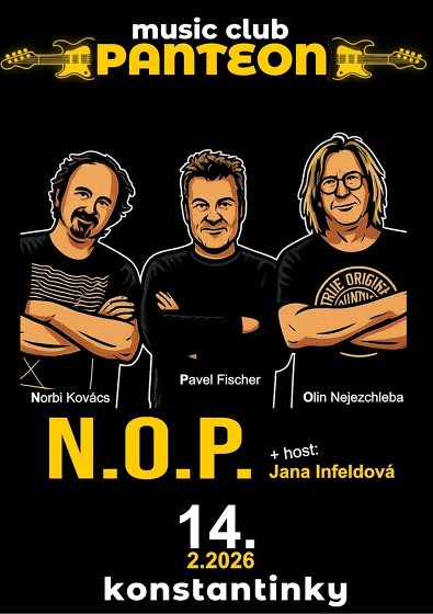 Plakát události N.O.P. v MC Panteon