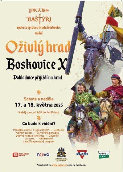 Plakát události Oživlý hrad Boskovice X.