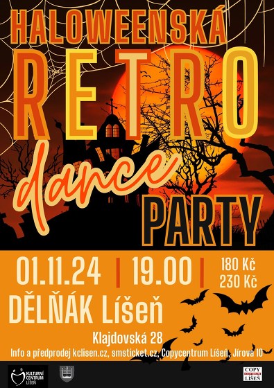 Plakát události Haloween Retro Dance Party