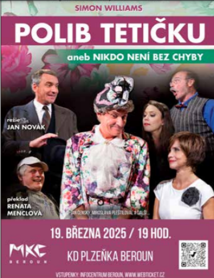 Plakát události Polib Tetičku - divadlo v Berouně