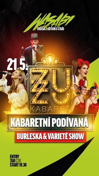Plakát události ZUZU Kabaret ve Wasabi