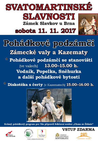 Plakát události Pohádkové podzámčí v sobotu 11.11.2017