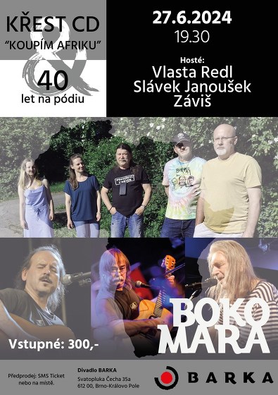 Plakát události Bokomara slaví 40 + křest CD