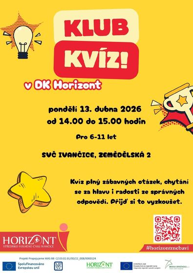 Plakát události Klub kvíz duben26