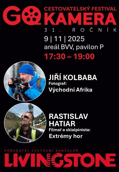 Plakát události GO KAMERA 2025 | Jiří Kolbaba, Rastislav Hatiar
