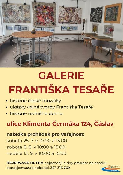 Plakát události Galerie Františka Tesaře
