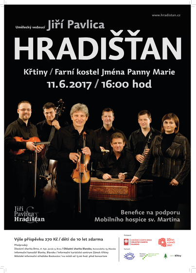 Plakát události Hradišťan - benefiční koncert ve Křtinách