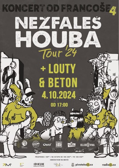 Plakát události KONCERT OD FRANCOSE 4 - Houba Nežfaleš Tour24