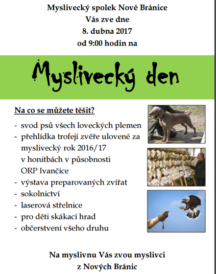 Plakát události Myslivecký den