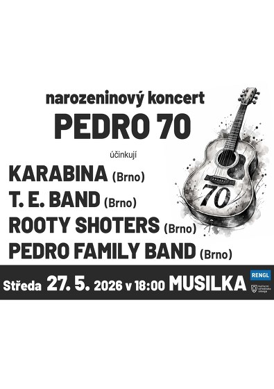 Plakát události Pedro 70 - Karabina