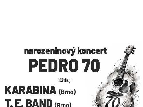 Plakát události Pedro 70 - Karabina