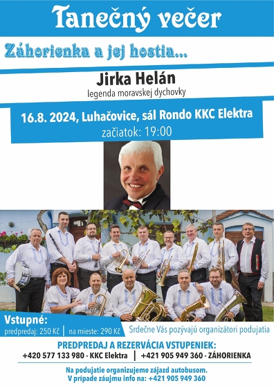 Plakát události Tanečný večer v Luhačovicách