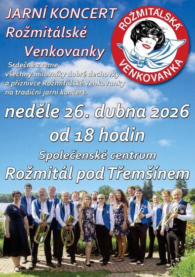 Plakát události Jarní koncert Rožmitálské Venkovanky.