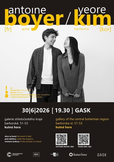 Plakát události Antoine Boyer & Yeore Kim v Kutné Hoře