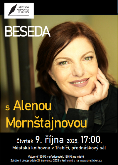 Plakát události Beseda s Alenou Mornštajnovou