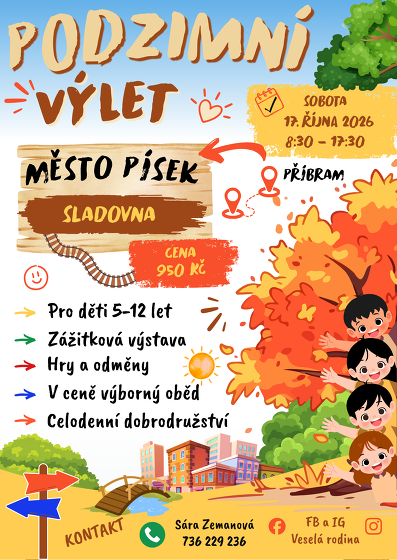 Plakát události Podzimní výlet do Písku