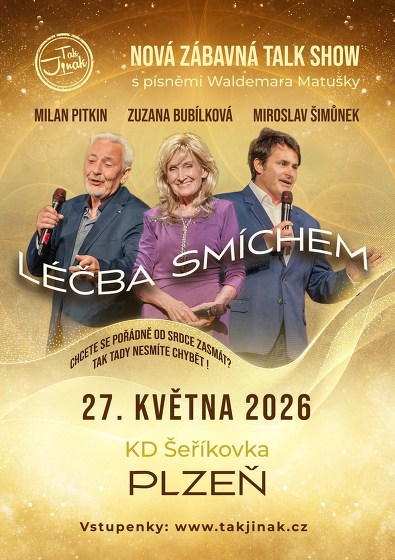 Plakát události Léčba smíchem - Talk show / Bubílková, Pitkin, Šimůnek