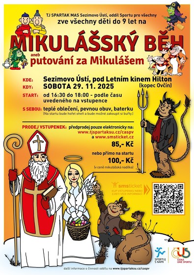 Plakát události Mikulášský běh aneb putování za Mikulášem