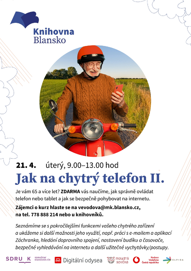 Plakát události Digitální odysea: Jak na chytrý telefon II.