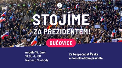 Plakát události Shromáždění na podporu demokratických hodnot