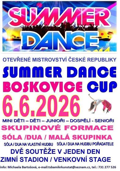 Plakát události Summer Dance - Boskovice Cup