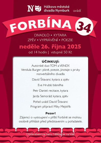 Plakát události Forbína č. 34