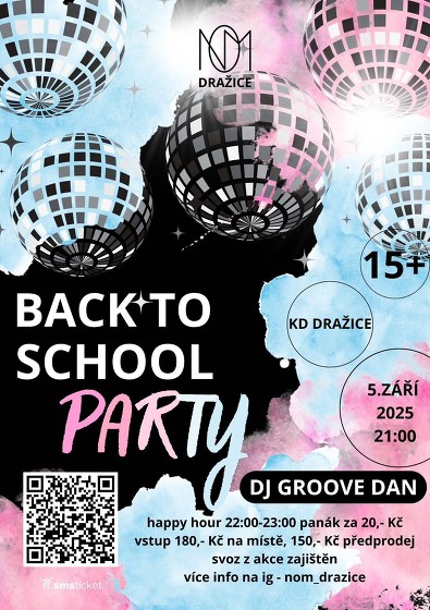 Plakát události Back to school party