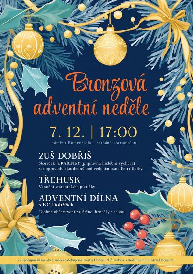 Plakát události Bronzová adventní neděle v Dobříši