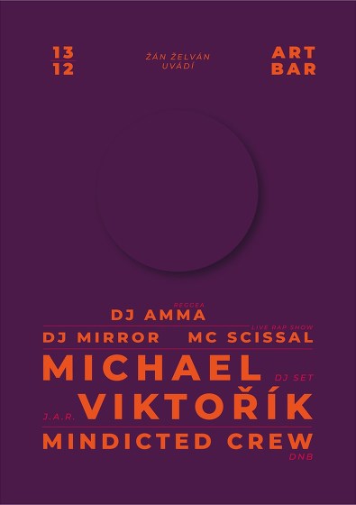 Plakát události Michael Viktořík | MC Scissal + DJ Mirror | Mindicted crew