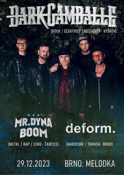 Plakát události Dark Gamballe, Mr.Dynaboom, deform.