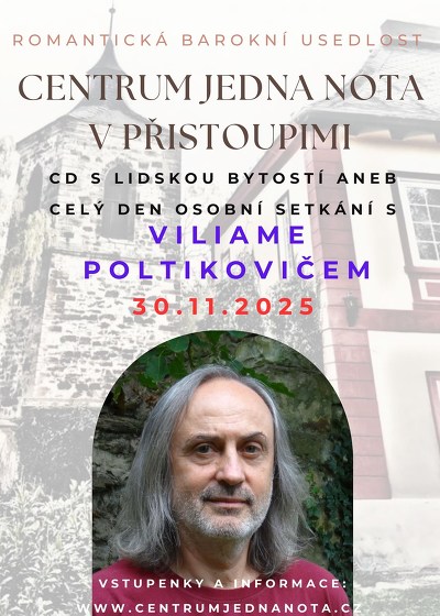 Plakát události CD s Viliamem Poltikovičem - celý den 11-20 hod