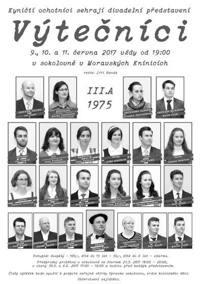 Plakát události Výtečníci - 9., 10. a 11. 6.