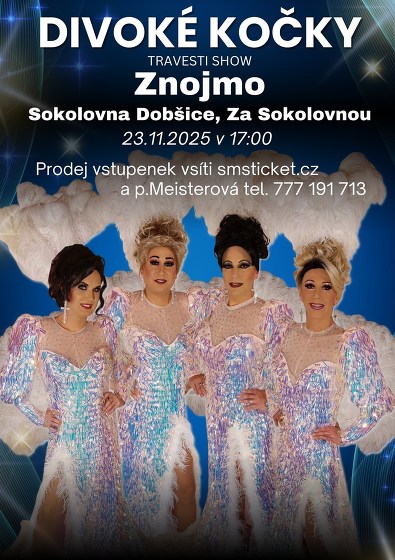 Plakát události Travesti Divoké kočky ve Znojmě