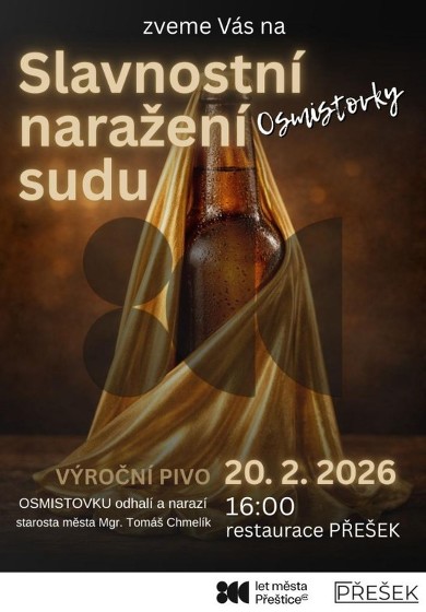 Plakát události Slavnostní naražení OSMISTOVKY
