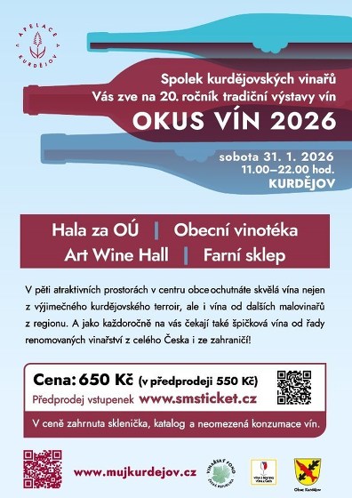 Plakát události Kurdějovský Okus Vín 2026