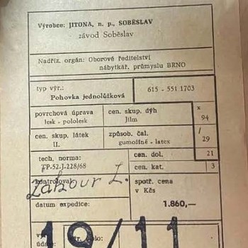 Retro rozkládací pohovka JITONA 200×90 cm