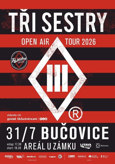 Plakát události Tři sestry –⁠⁠⁠⁠⁠⁠ Open air tour 2026