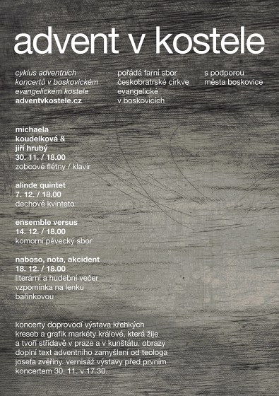 Plakát události 4. Adventní koncert: NABOSO / NOTA / AKCIDENT