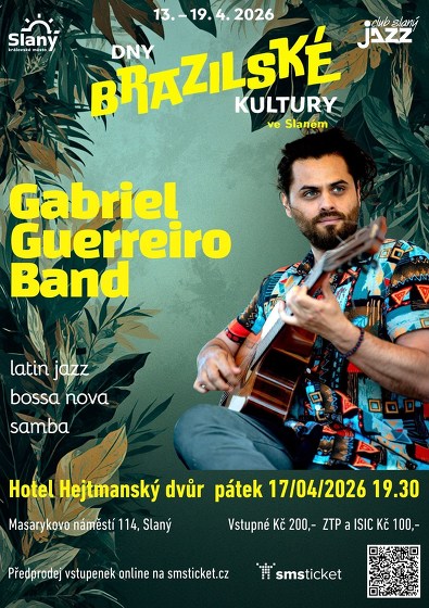 Plakát události Gabriel Guerreiro Band - Dny brazilské kultury ve Slaném